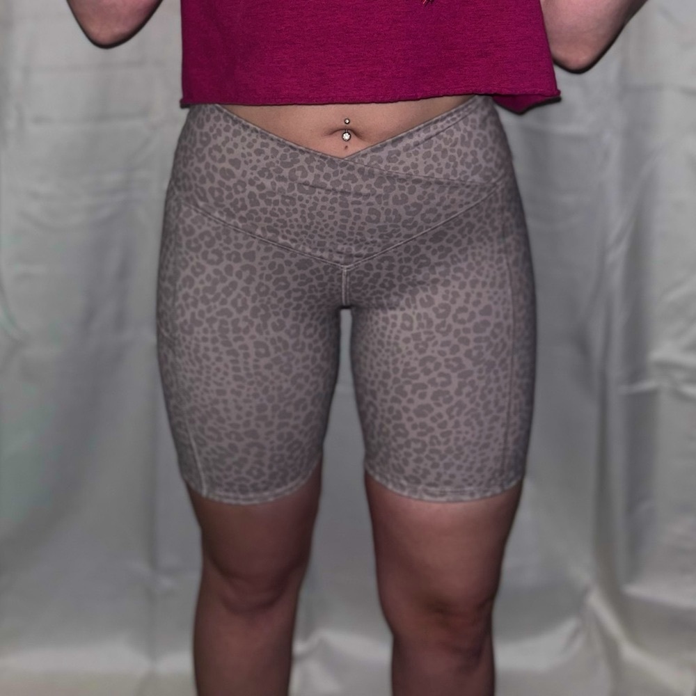 Cheetah high rise shorts